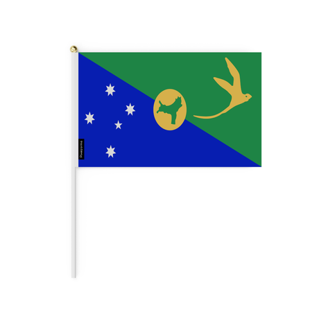 Mini Bandera de Isla de Navidad en varios tamaños 100% poliéster