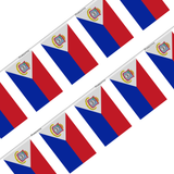 Guirlande Drapeau Saint-Martin en Polyester