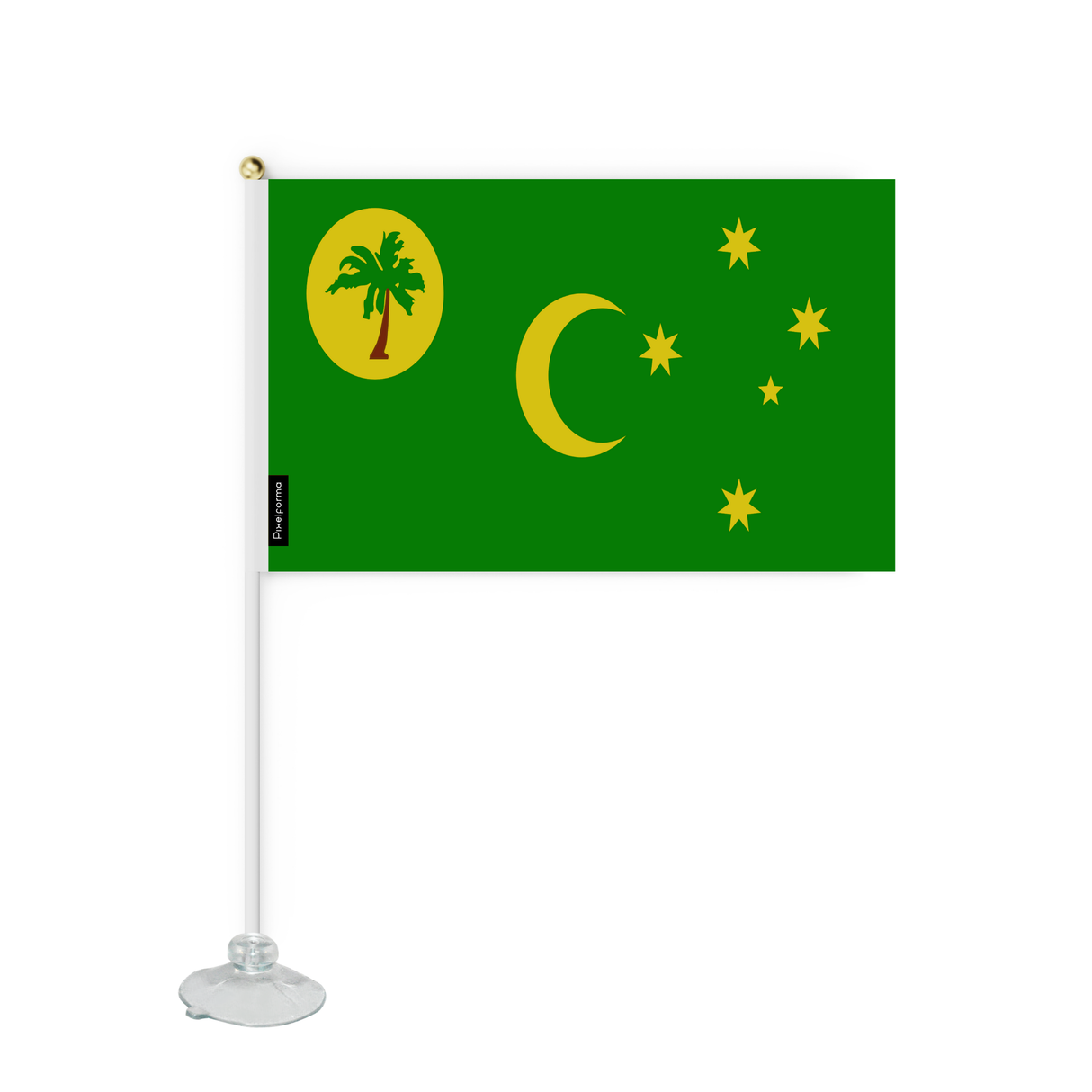 Mini flag suction cup Flag of the Cocos Islands