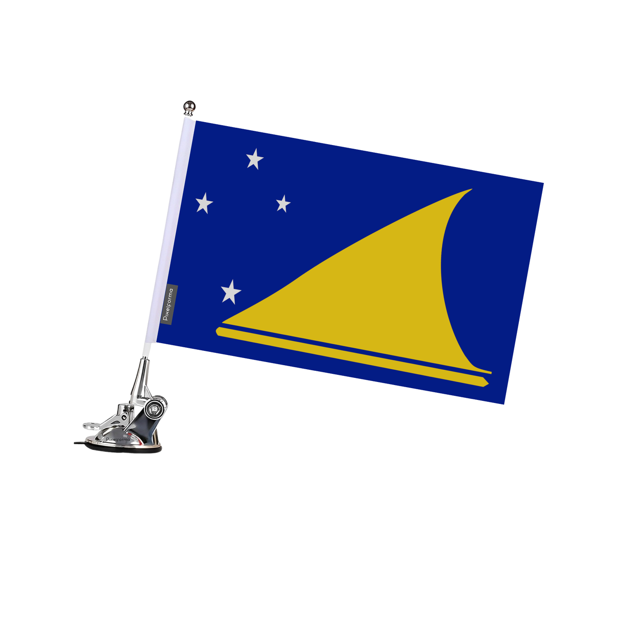 Mât à Ventouse Drapeau des Tokelau