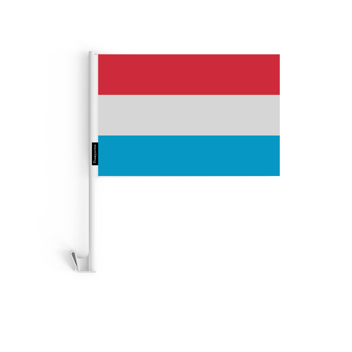 Drapeau voiture du Luxembourg en polyester