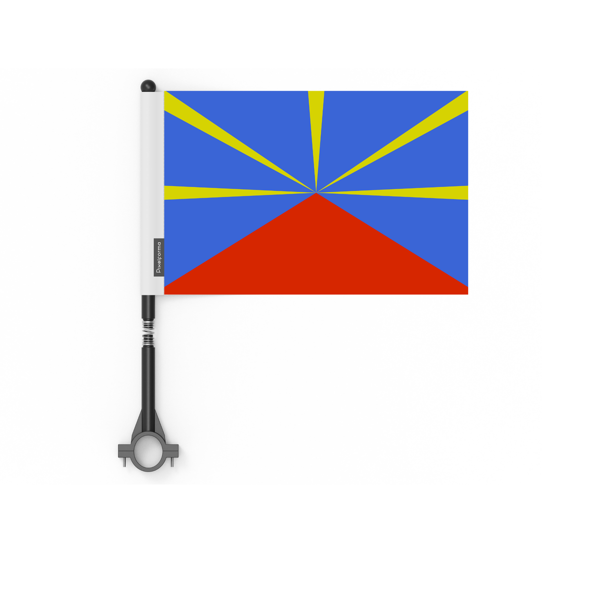 Drapeau de vélo de La Réunion en polyester