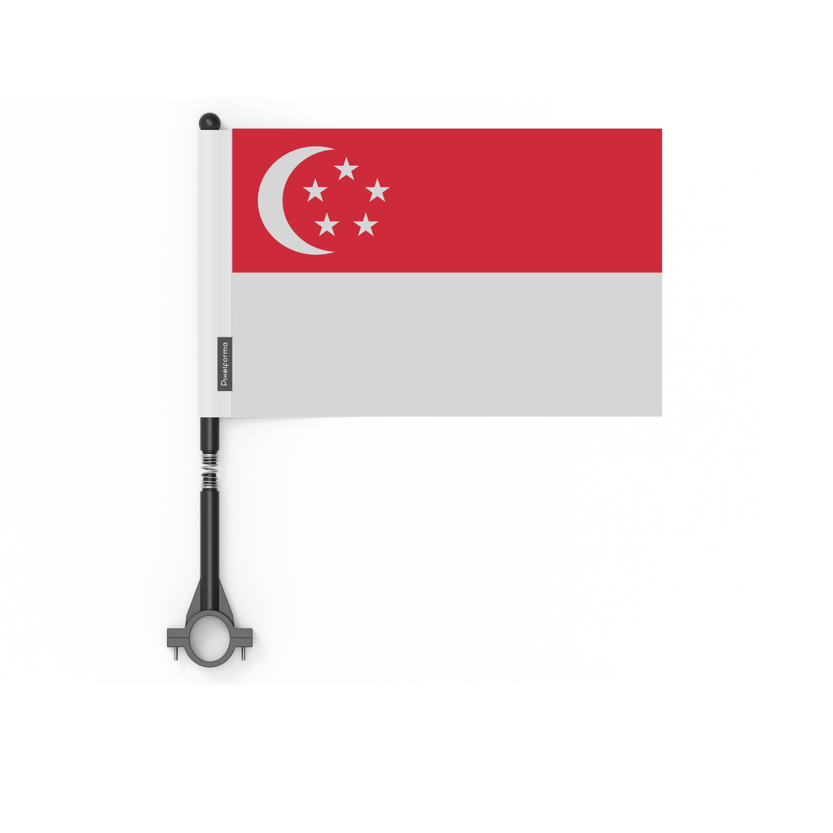 Drapeau de vélo de Singapour en polyester