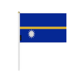 Mini Bandera de Nauru en varios tamaños 100% poliéster