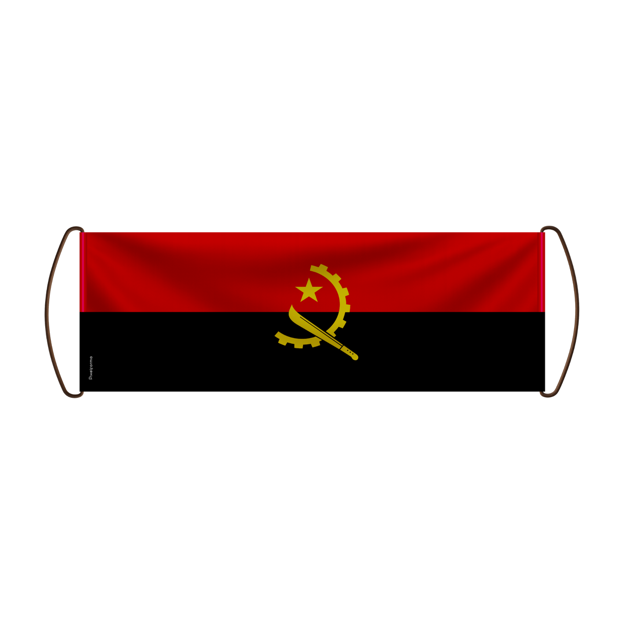 Bannière de défilement Drapeau Angola en Polyester