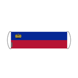 Banner de desplazamiento de bandera de Liechtenstein 