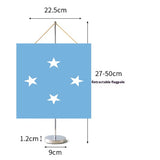 Fanion Table Drapeau Micronésie en Polyester