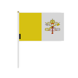 Mini Vatican flag in various sizes 100% polyester