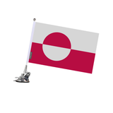 Greenland Flag Suction Cup Pole