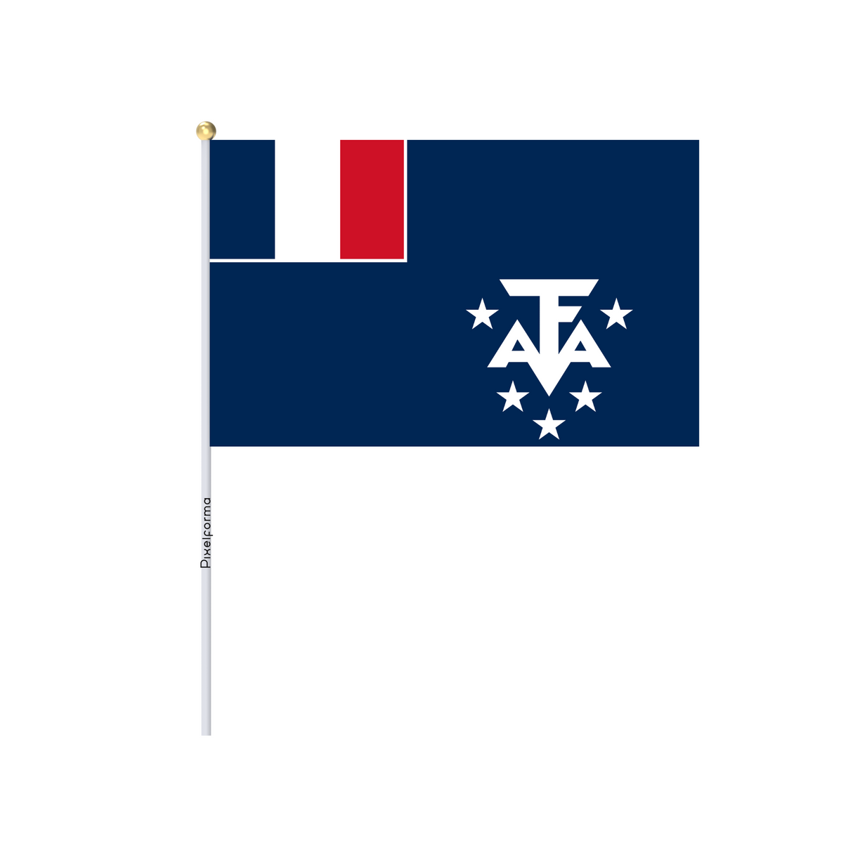 Official French Antarctica Mini Flag in Multiple Sizes