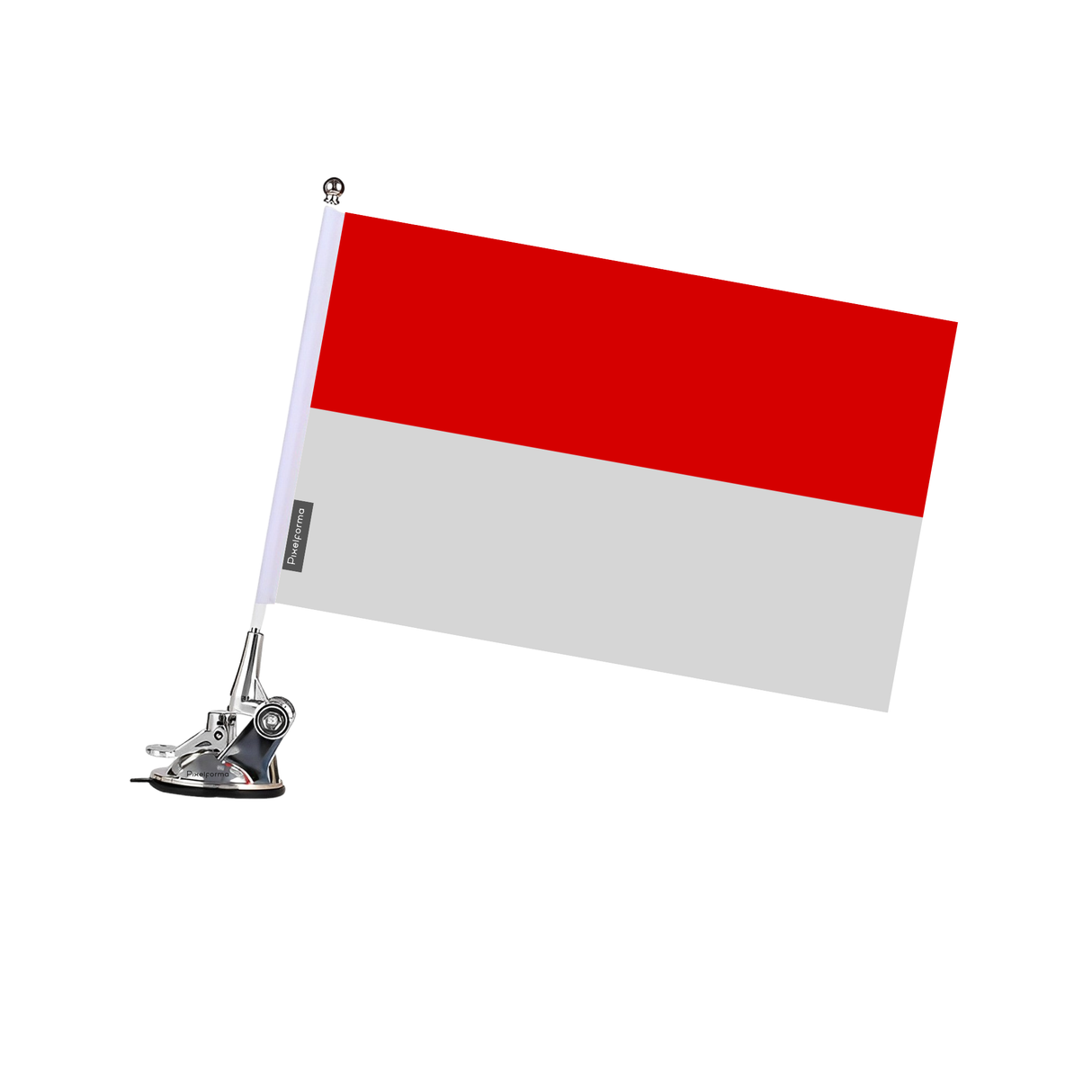 Poste de ventosa con bandera de Indonesia