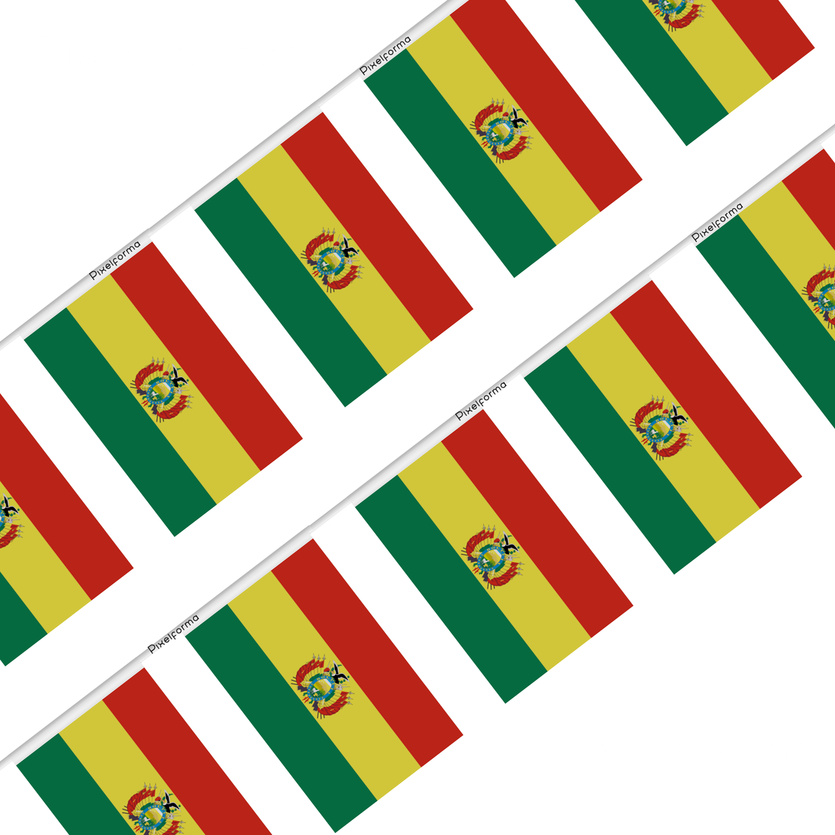 Bolivia Flag Polyester Garland