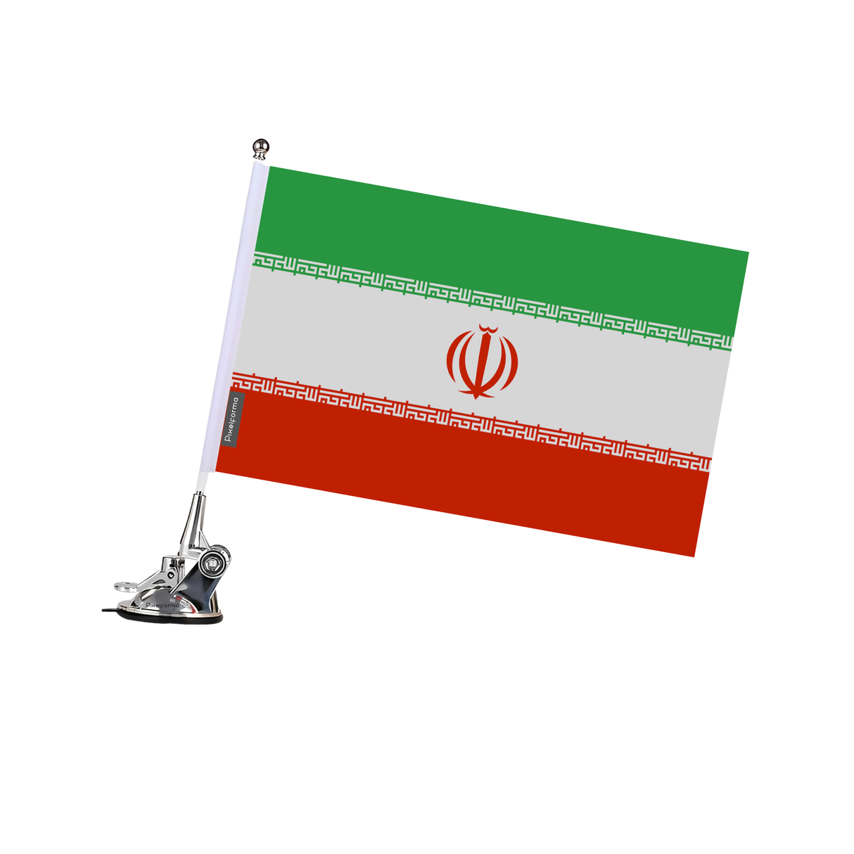 Iran Flag Suction Cup Pole