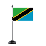 Drapeau de Table Tanzanie en Polyester