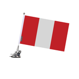 Peru Flag Suction Cup Pole