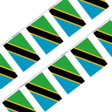 Guirnalda Bandera de Tanzania en varios tamaños