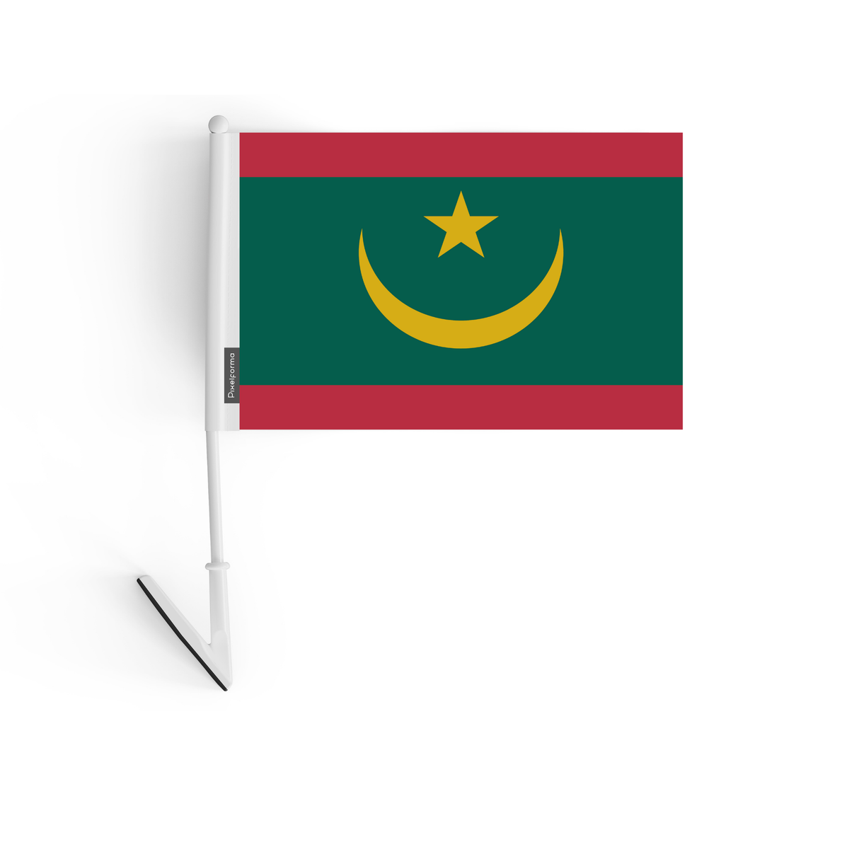 Drapeau adhésif de la Mauritanie