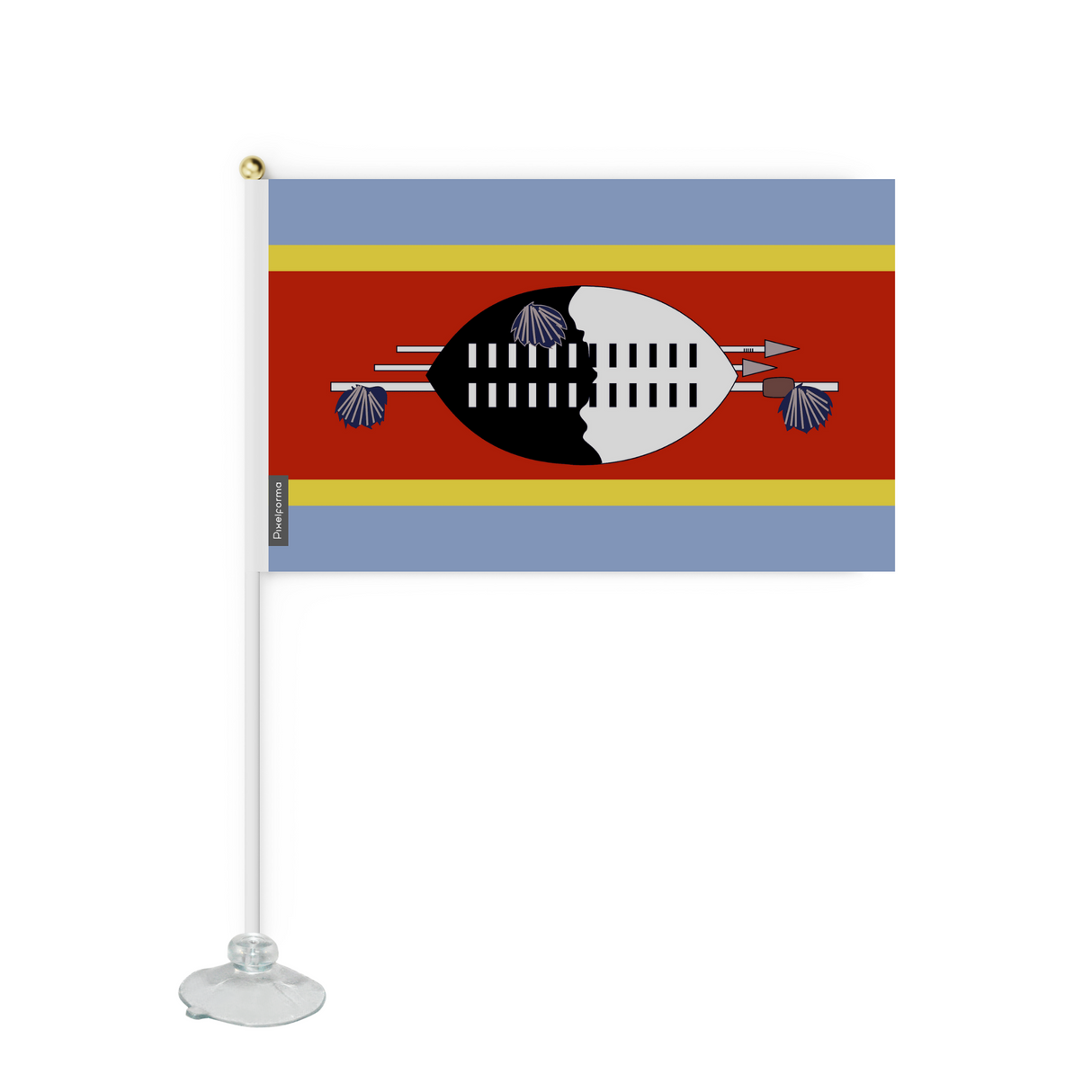 Mini drapeau ventouse Drapeau de l'Eswatini