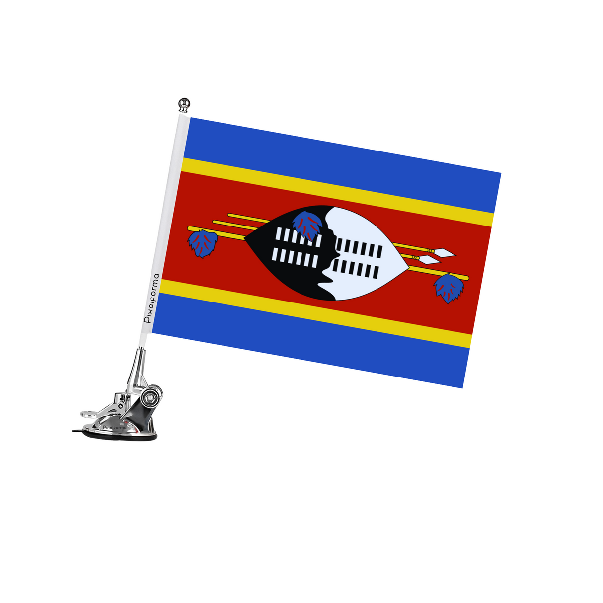 Mât à Ventouse Drapeau de l'Eswatini