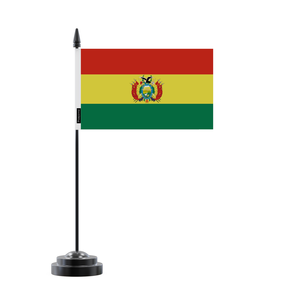 Bandera de mesa de poliéster de Bolivia