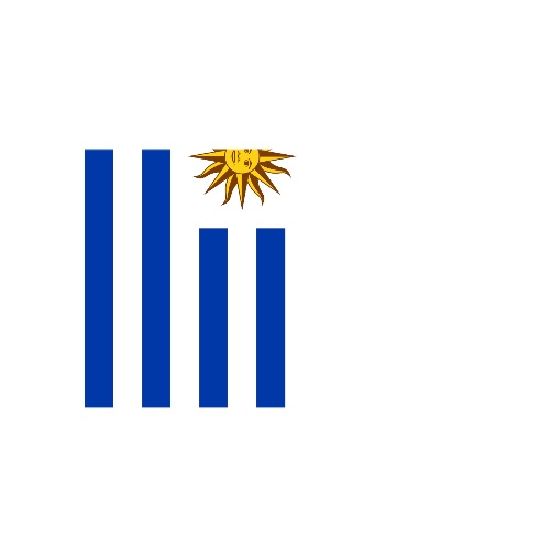 Fanion Table Drapeau Uruguay en Polyester