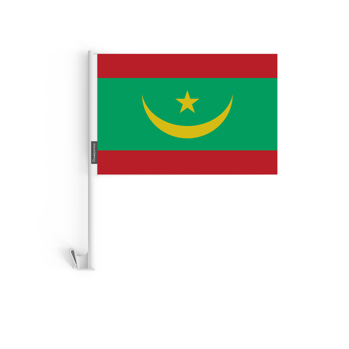 Bandera oficial de coche de Mauritania en poliéster