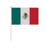 Mini Bandera de México en varios tamaños 100% poliéster