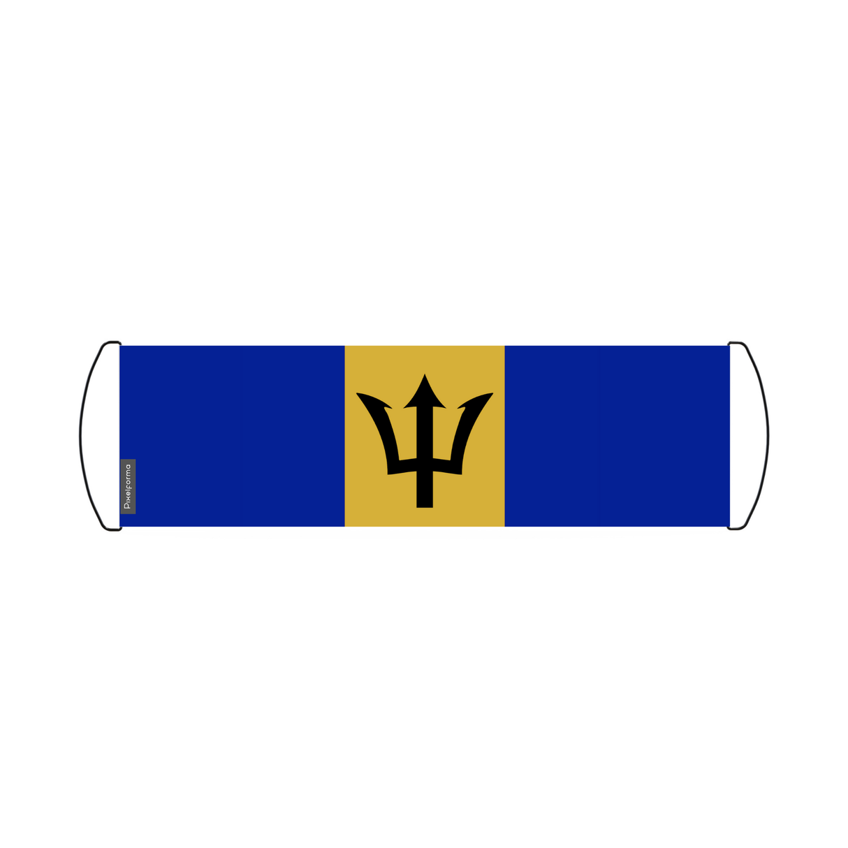 Banner de desplazamiento de bandera de Barbados 