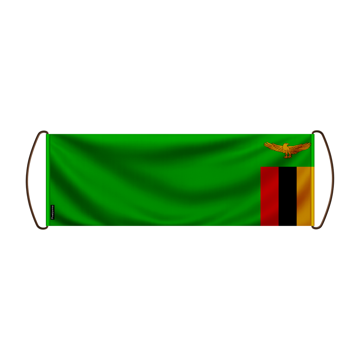 Scroll Banner Flag of Zambia 