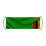 Scroll Banner Flag of Zambia 