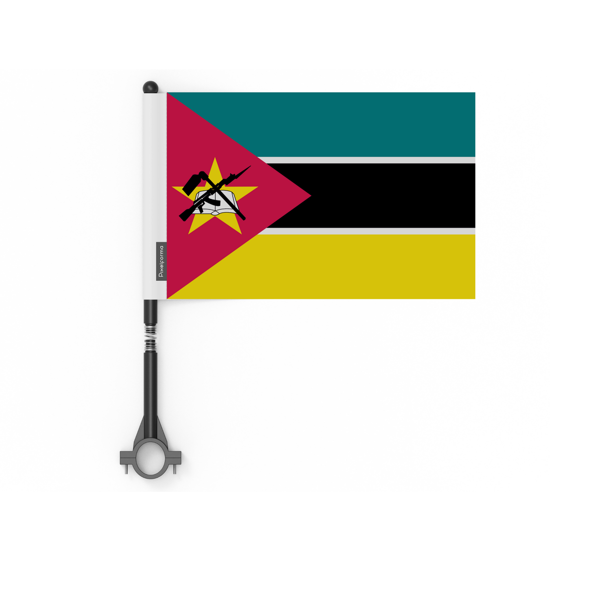 Drapeau de vélo du Mozambique en polyester