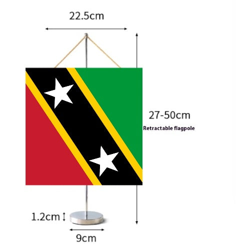 Fanion Table Drapeau Saint-Christophe-et-Niévès en Polyester