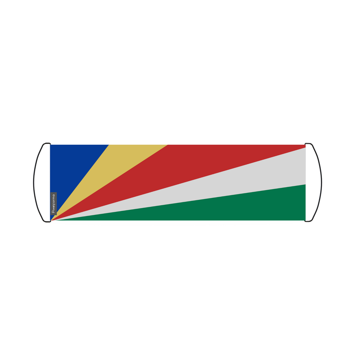 Banner de desplazamiento de bandera de Seychelles 