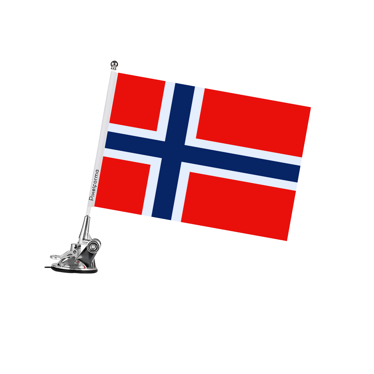 Mât à Ventouse Drapeau de la Norvège