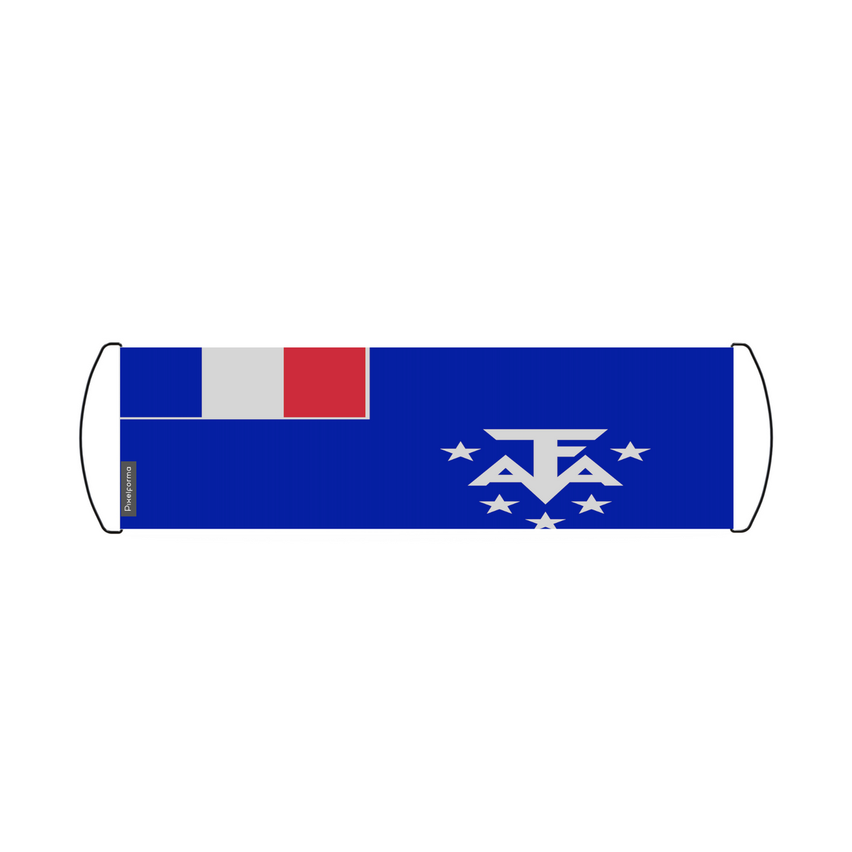 Bandera de desplazamiento de la bandera de la Antártida francesa