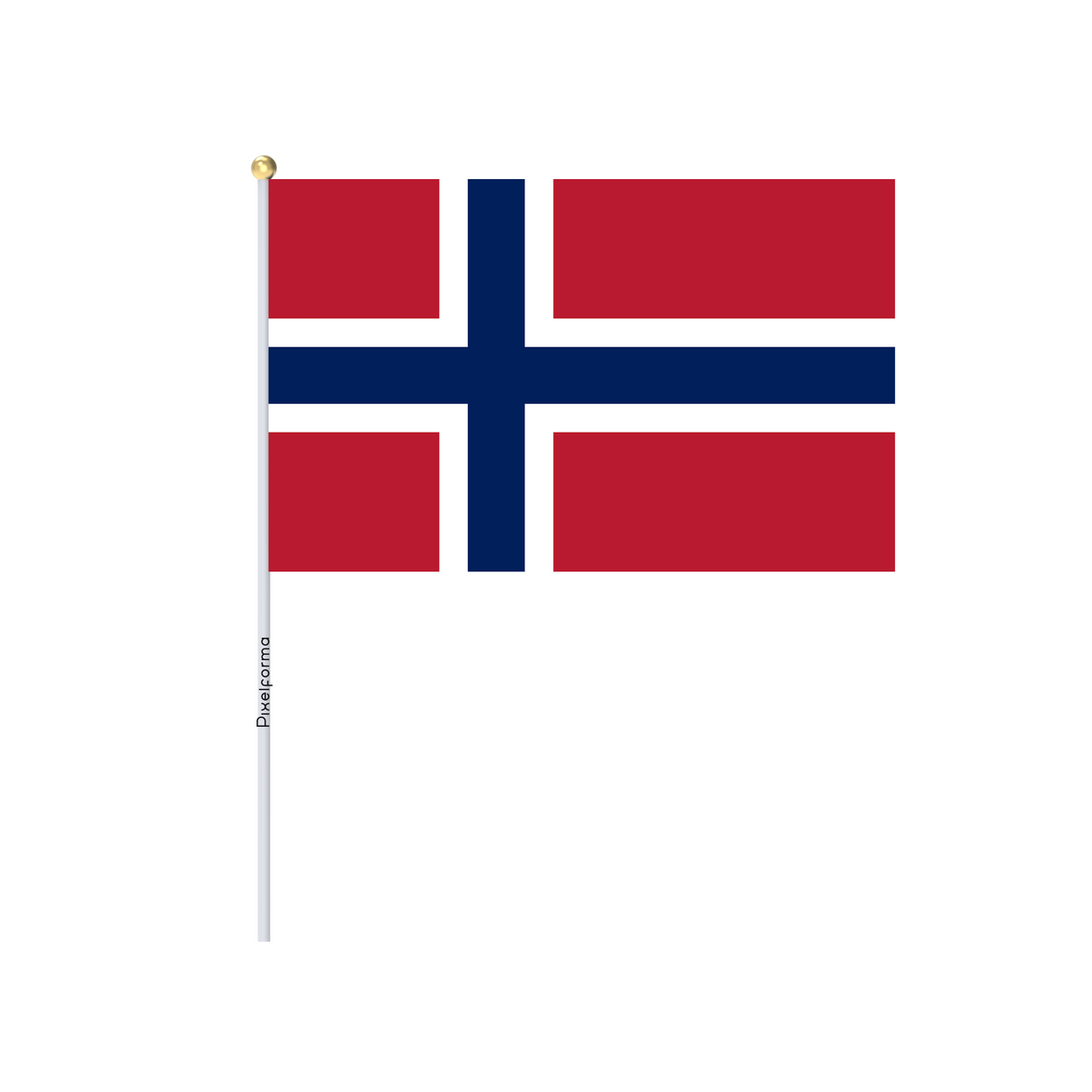 Official Svalbard and Jan Mayen Mini Flag in various sizes