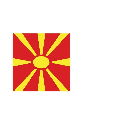 Fanion Table Drapeau Macédoine du Nord en Polyester