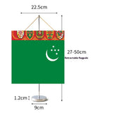 Fanion Table Drapeau Turkménistan en Polyester