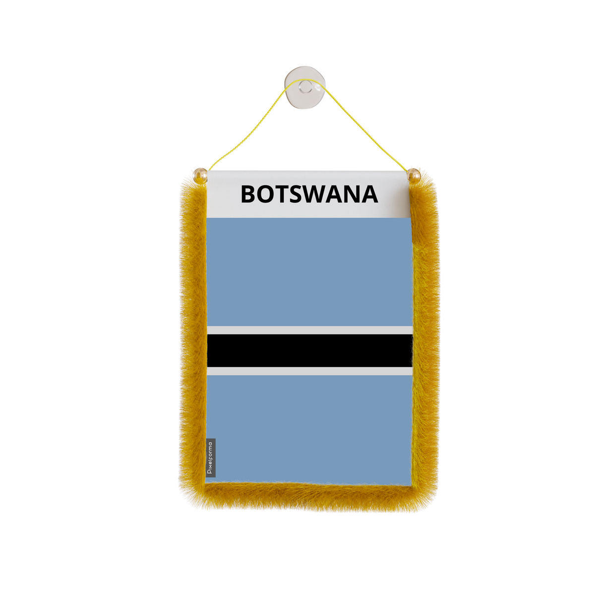 Banderín de coche con bandera de Botswana