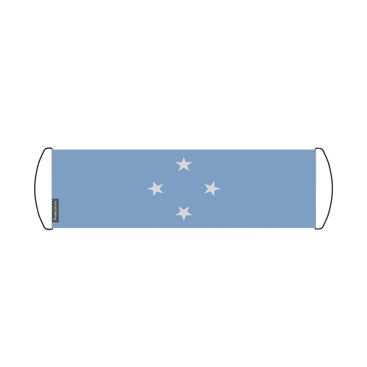 Banner de desplazamiento de bandera de los Estados Federados de Micronesia 