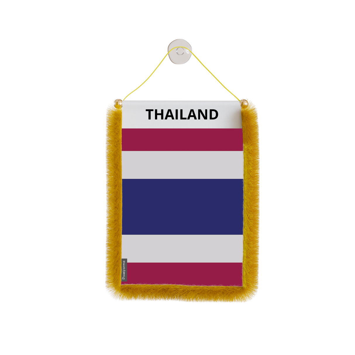 Banderín de coche con bandera de Tailandia