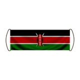 Kenya Flag Scroll Banner 