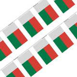 Guirnalda Bandera de Madagascar en varios tamaños