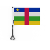 Drapeau de vélo de la République centrafricaine en polyester