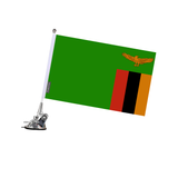 Zambia Flag Suction Cup Pole