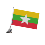 Burma Flag Suction Cup Pole