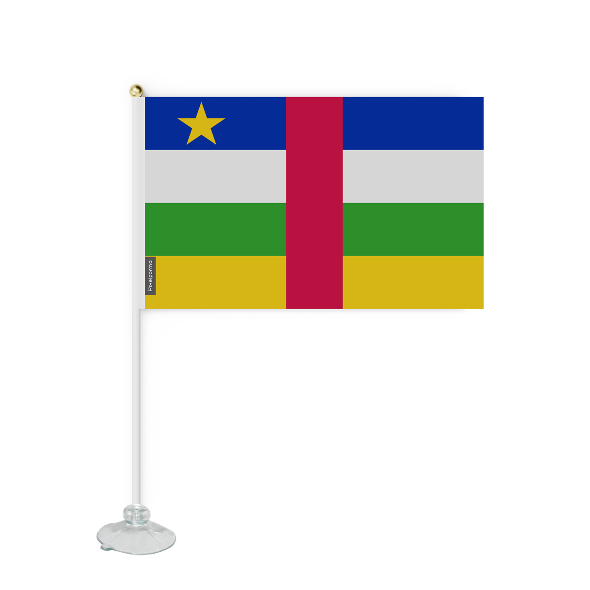 Mini drapeau ventouse Drapeau de la République centrafricaine