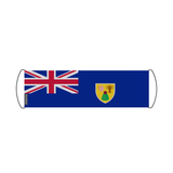 Banner de desplazamiento de bandera de las Islas Turcas y Caicos 