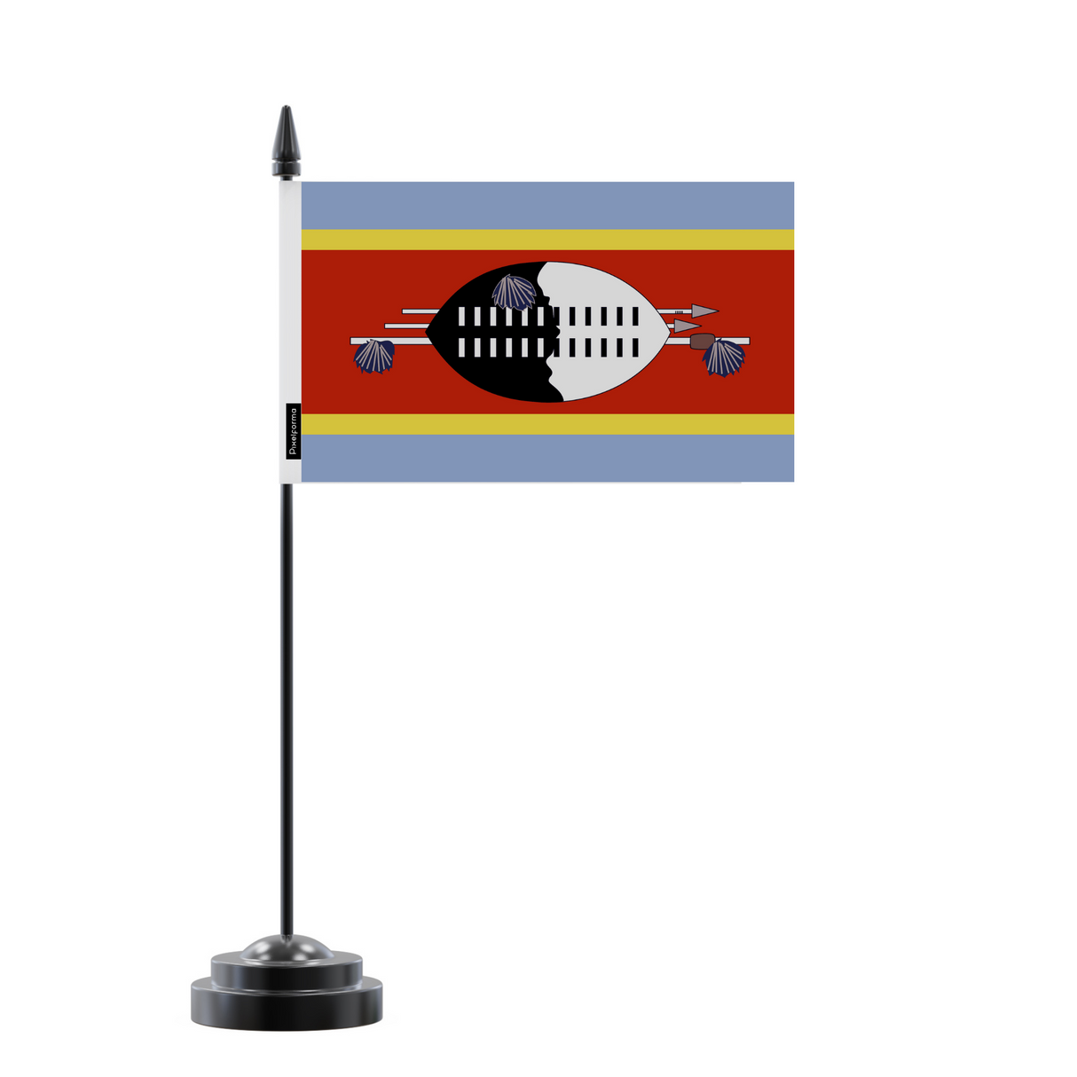 Drapeau de Table Eswatini en Polyester