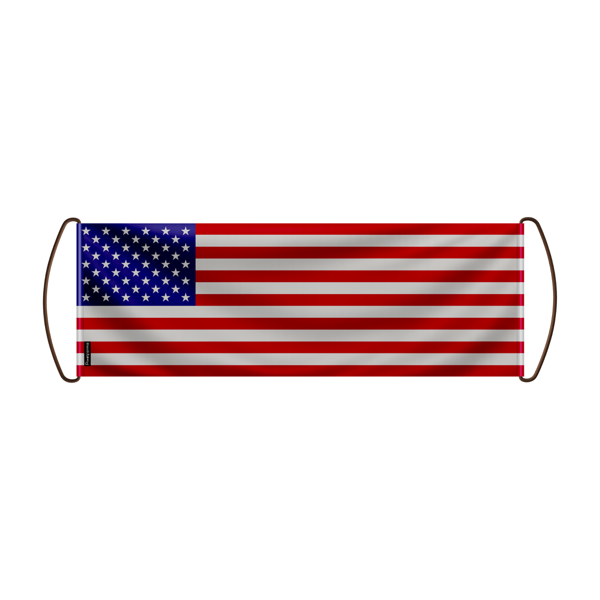 United States Flag Scroll Banner 